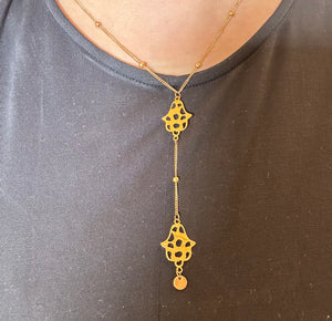 Sautoir double khamsa