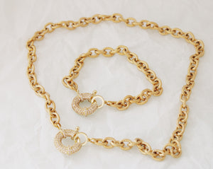 Collier Rose Forte